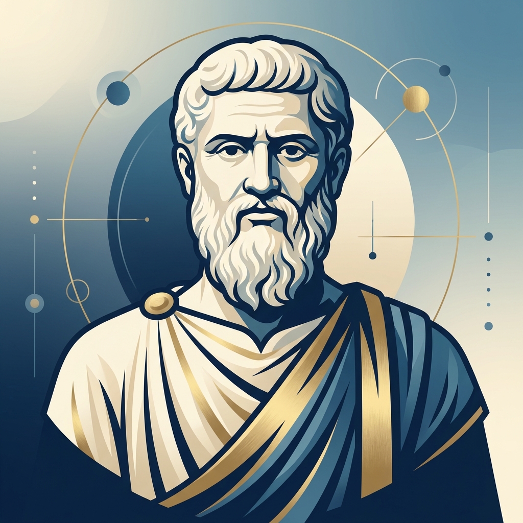 Plato AI Philosopher Illustration