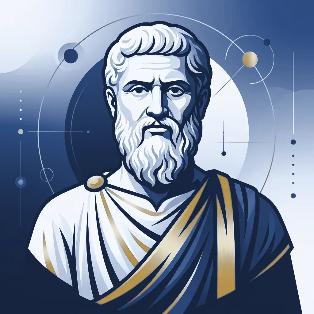 Plato AI Philosopher Illustration